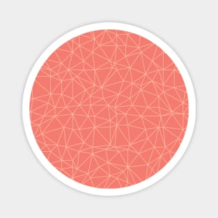 Minimal Lines Geometric Coral Pattern Magnet